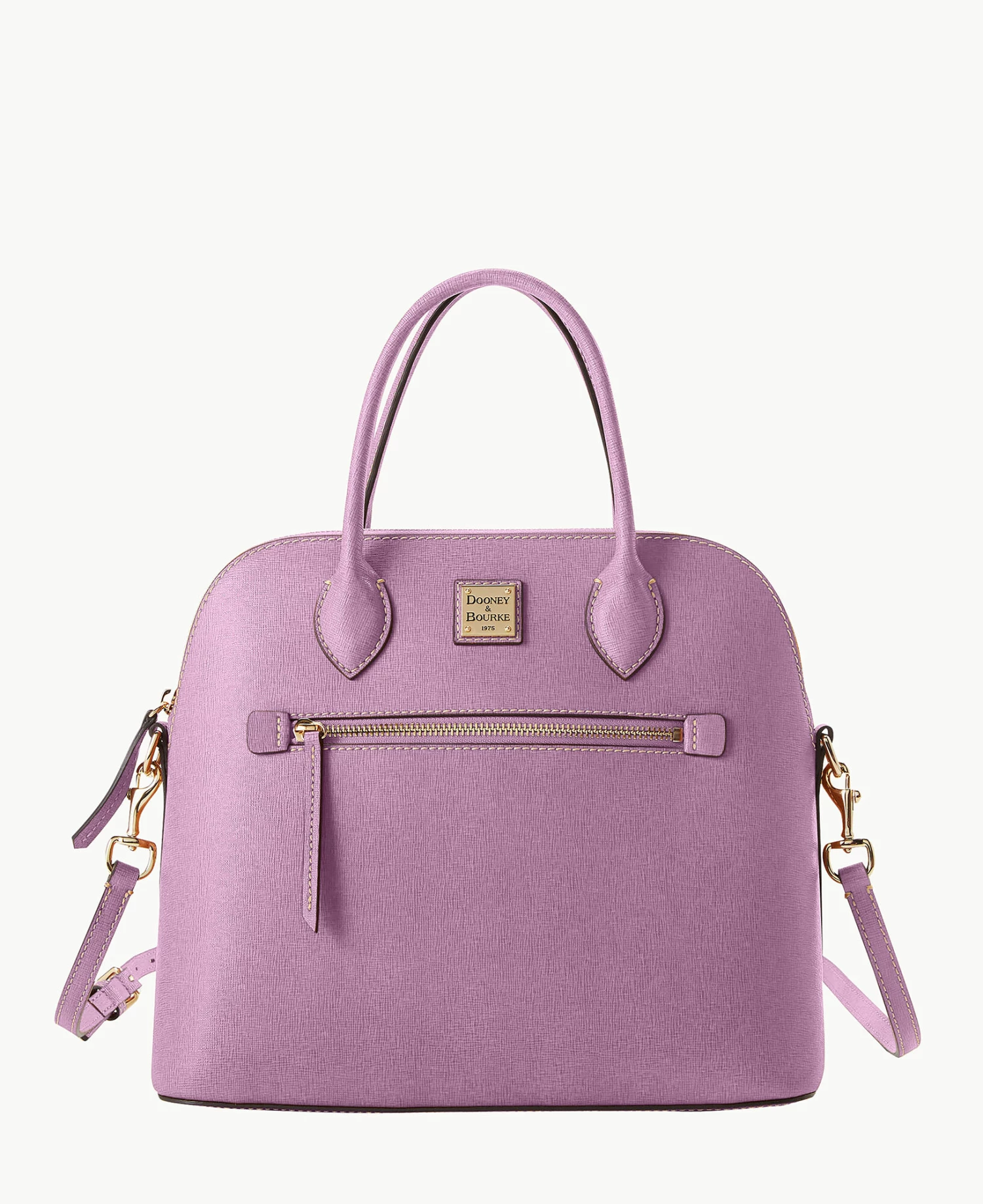 Saffiano Large Domed Satchel Amber Saffiano Large Domed Satchel Amber -Florentine Shop B1955G SILUSILU