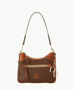 Pebble Grain Small Hobo Caramel -Florentine Shop B1956G 9PBFPAKR