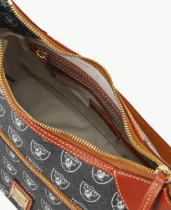 NFL Raiders Hobo RAIDERS 2 NFL Raiders Hobo RAIDERS -Florentine Shop B1957G NJBLPATNRAID ALT2