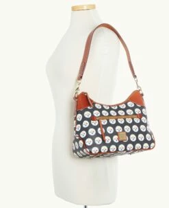 NFL Steelers Hobo STEELERS 5 NFL Steelers Hobo STEELERS -Florentine Shop B1957G NJBLPATNSTLR ALT4 1