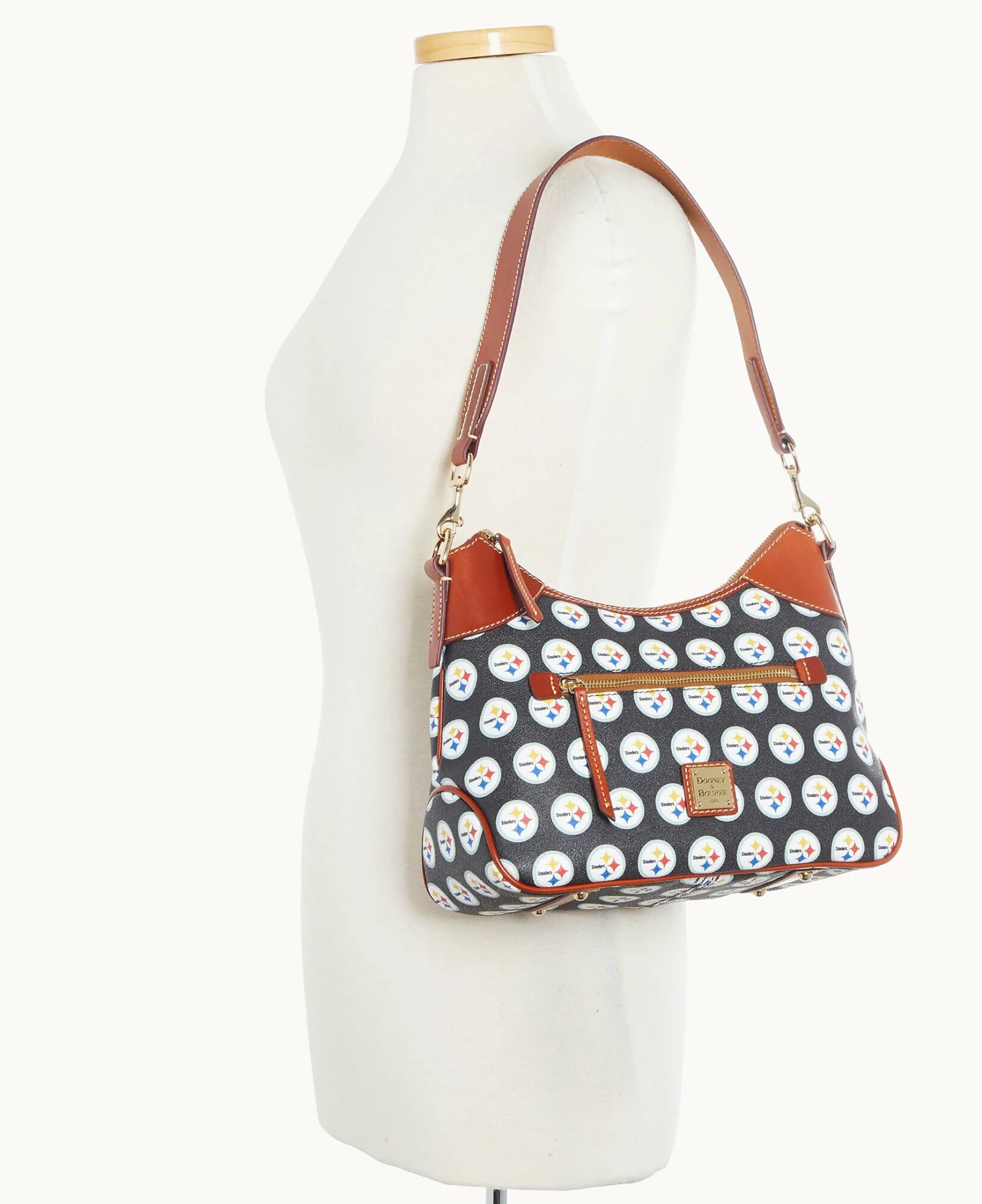 NFL Steelers Hobo STEELERS NFL Steelers Hobo STEELERS -Florentine Shop B1957G NJBLPATNSTLR ALT4 1