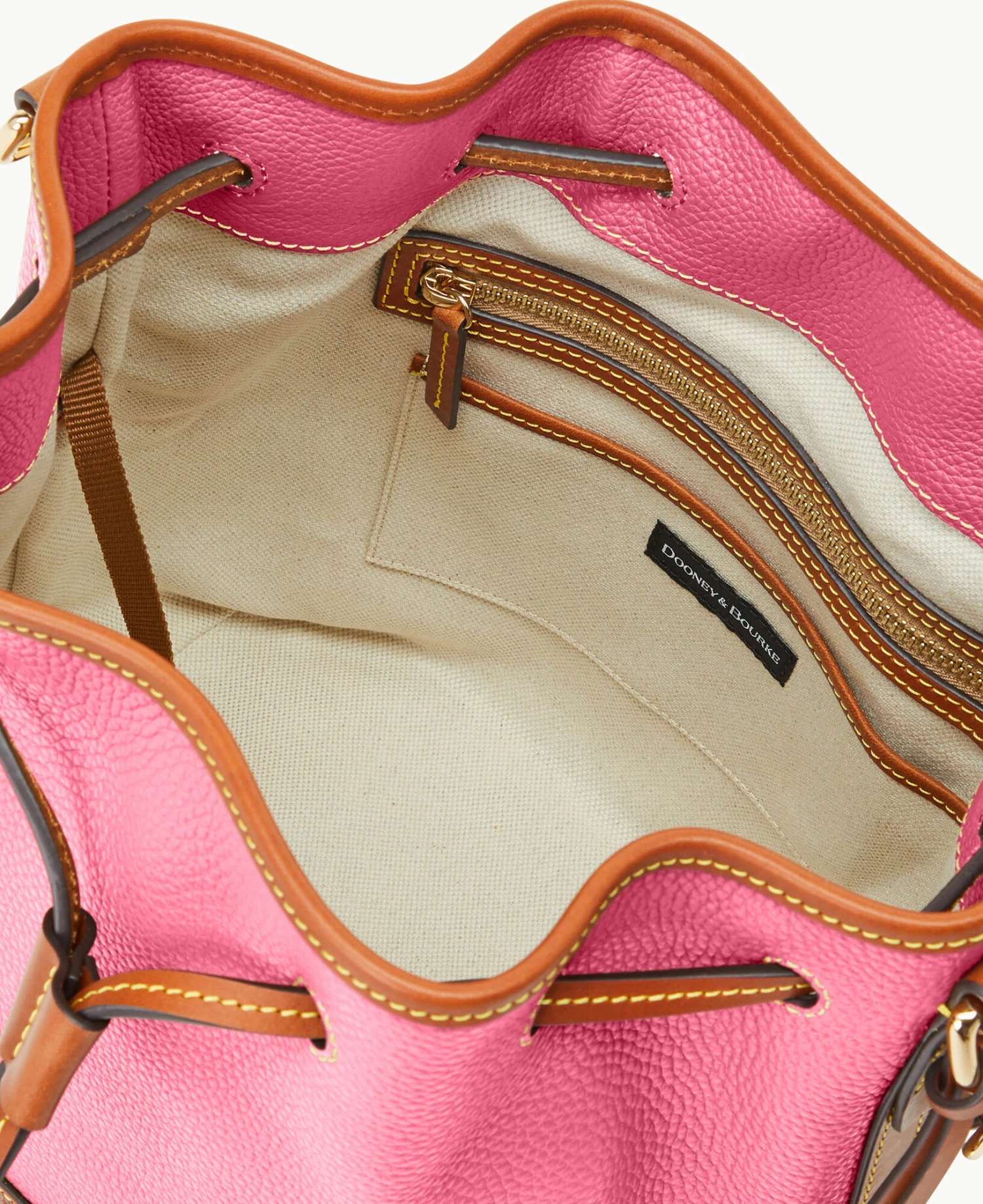 Pebble Grain Drawstring Hot Pink - Image 3