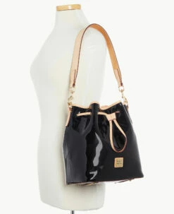 Patent Drawstring Black -Florentine Shop B1961G PTBLSVNA ALT4