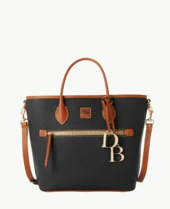 Pebble Grain Handle Tote Caramel -Florentine Shop B1963G 9PBLPAKR