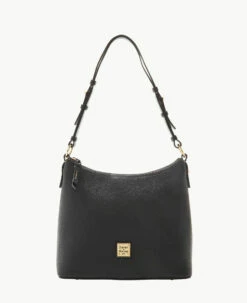 Pebble Grain Hobo Black Black