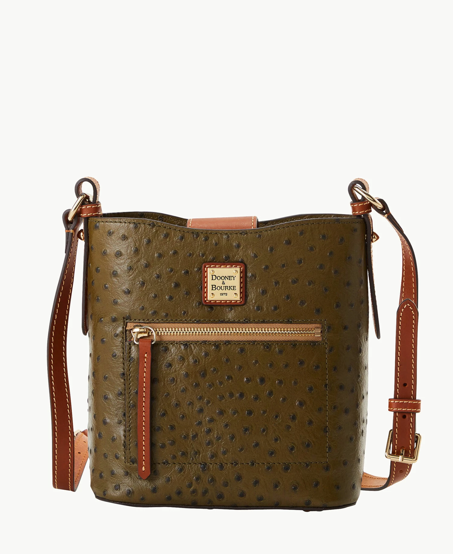 Ostrich Small Ridley Black Ostrich Small Ridley Black -Florentine Shop B2036G OTOLPAKR