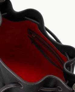 Pebble Grain Drawstring Black Black 7 Pebble Grain Drawstring Black Black -Florentine Shop B2077G AWBLPABL ALT2 1