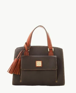 Pebble Grain Small Satchel Bone -Florentine Shop B2170G AWBMPATN
