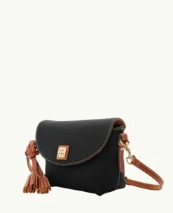 Pebble Grain Crossbody Saddle Bag Black -Florentine Shop B2174G AWBLPATN ALT1 1