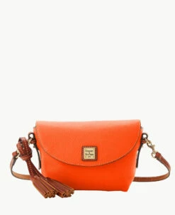 Pebble Grain Crossbody Saddle Bag Black -Florentine Shop B2174G AWCEPATN