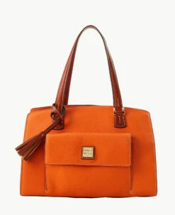 Pebble Grain Shoulder Bag Clementine -Florentine Shop B2175G AWCEPATN 2