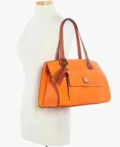 Pebble Grain Shoulder Bag Clementine -Florentine Shop B2175G AWCEPATN ALT4