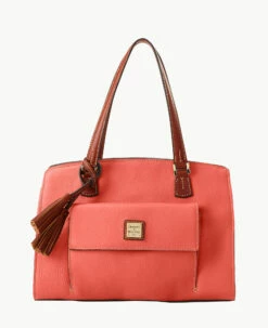Pebble Grain Shoulder Bag Clementine -Florentine Shop B2175G AWGEPATN