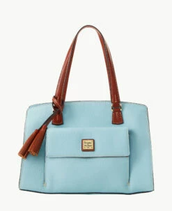 Pebble Grain Shoulder Bag Clementine -Florentine Shop B2175G AWPFPATN
