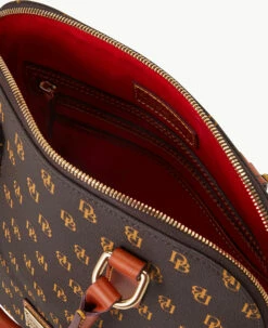 Gretta Domed Satchel Brown Tmoro 2 Gretta Domed Satchel Brown Tmoro -Florentine Shop B2257G NGBMPATN ALT2