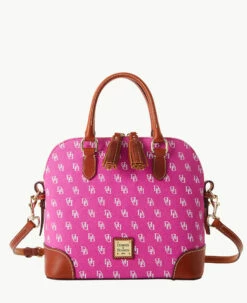 Gretta Domed Satchel Brown Tmoro 12 Gretta Domed Satchel Brown Tmoro -Florentine Shop B2257G NGFHPATN