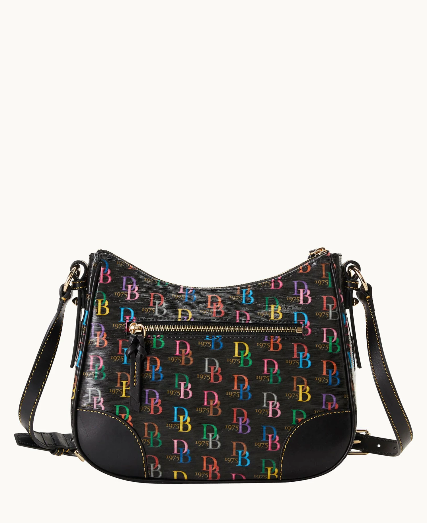 DB75 Multi Crossbody Hobo Black DB75 Multi Crossbody Hobo Black -Florentine Shop B2269G 5SBLPABL ALT3 1