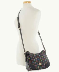 DB75 Multi Crossbody Hobo Black 11 DB75 Multi Crossbody Hobo Black -Florentine Shop B2269G 5SBLPABL ALT4 1
