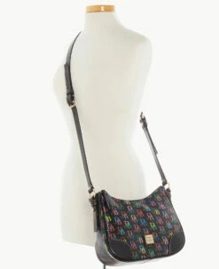 DB75 Multi Crossbody Hobo Black 5 DB75 Multi Crossbody Hobo Black -Florentine Shop B2269G 5SBLPABL ALT4