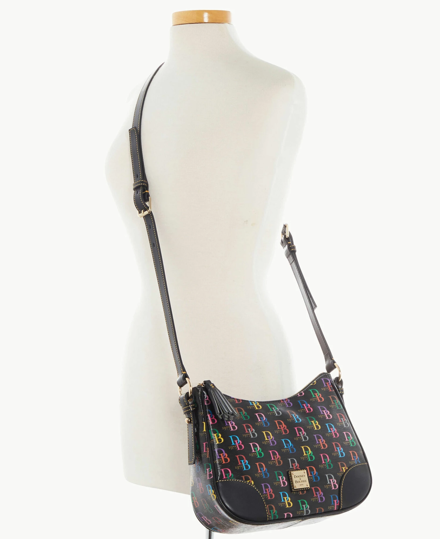 DB75 Multi Crossbody Hobo Black DB75 Multi Crossbody Hobo Black -Florentine Shop B2269G 5SBLPABL ALT4