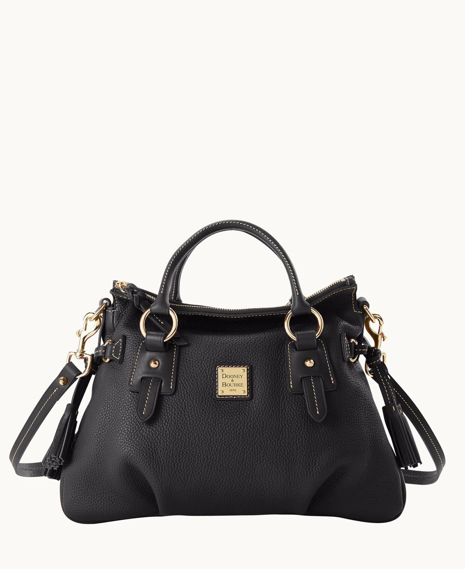 Pebble Grain Stanwich Satchel Black Black Pebble Grain Stanwich Satchel Black Black -Florentine Shop B2275G AWBLPABL 1