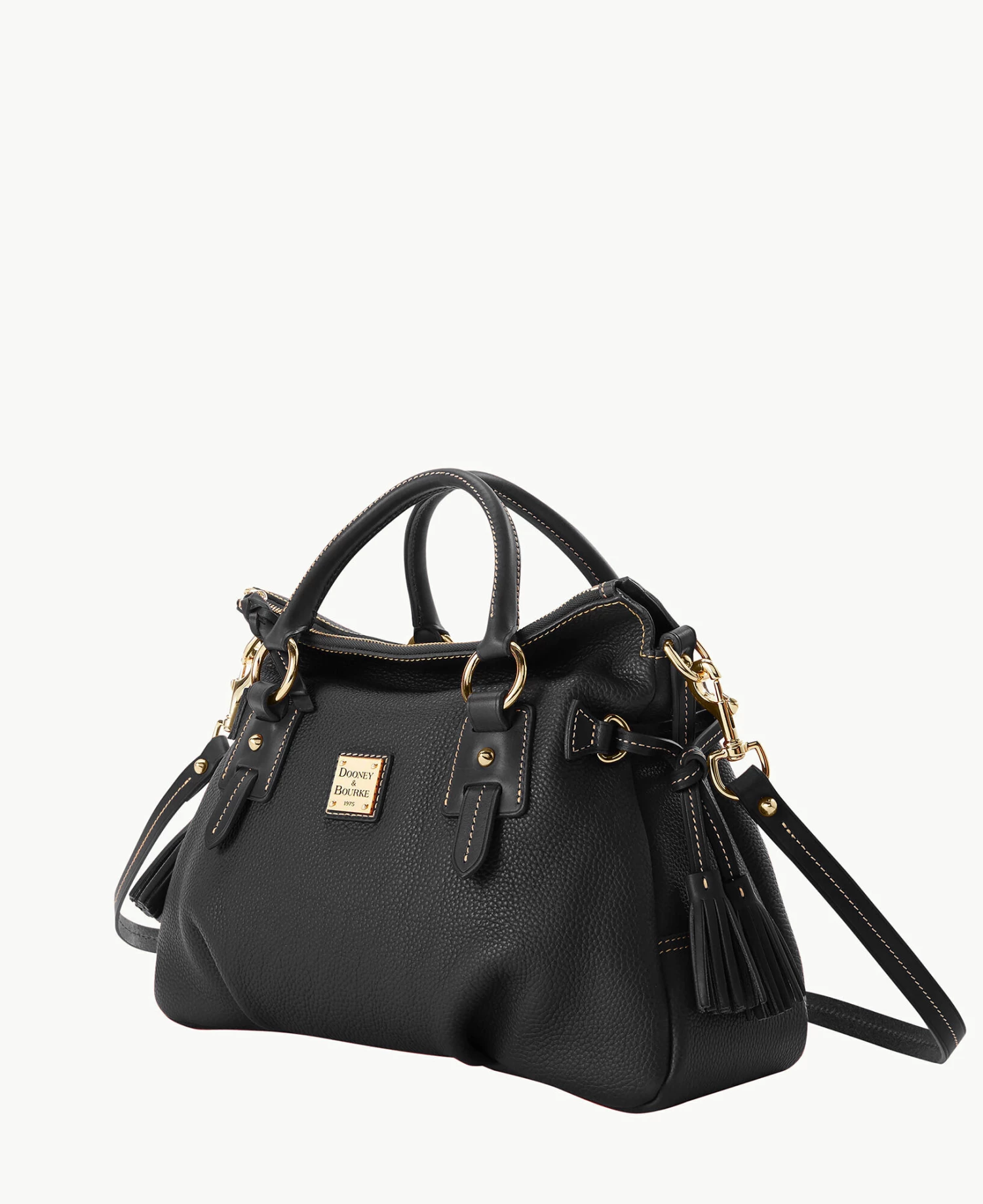 Pebble Grain Stanwich Satchel Black Black Pebble Grain Stanwich Satchel Black Black -Florentine Shop B2275G AWBLPABL ALT1