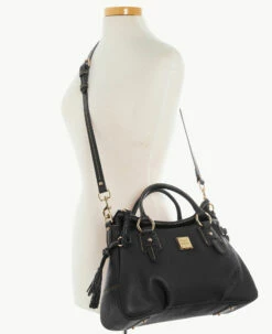 Pebble Grain Stanwich Satchel Black Black 3 Pebble Grain Stanwich Satchel Black Black -Florentine Shop B2275G AWBLPABL ALT4