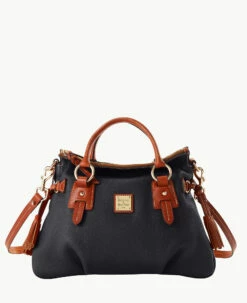 Pebble Grain Stanwich Satchel Black Black 9 Pebble Grain Stanwich Satchel Black Black -Florentine Shop B2275G AWBLPATN