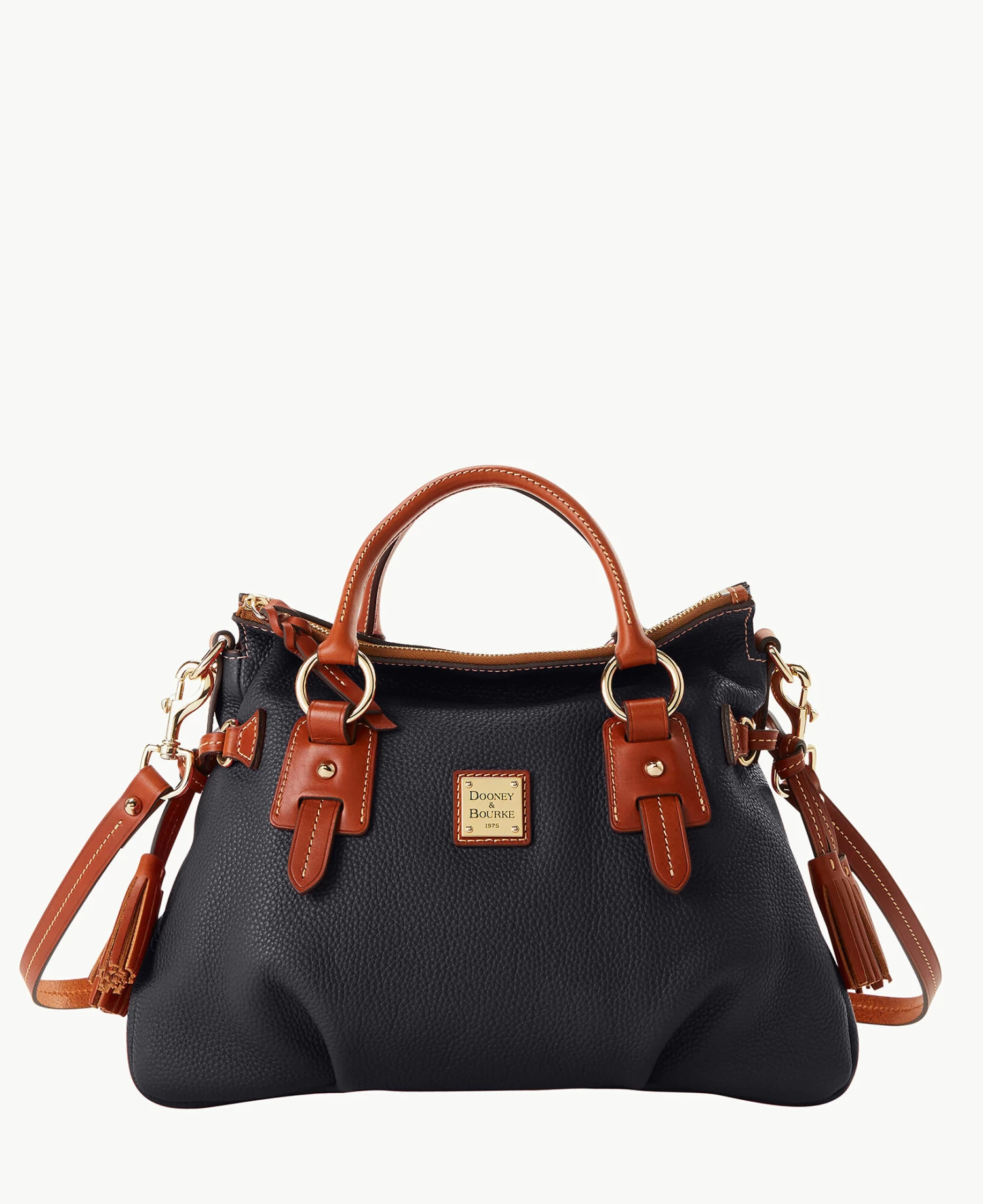 Pebble Grain Stanwich Satchel Black Black Pebble Grain Stanwich Satchel Black Black -Florentine Shop B2275G AWBLPATN