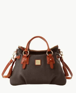 Pebble Grain Stanwich Satchel Black Black 10 Pebble Grain Stanwich Satchel Black Black -Florentine Shop B2275G AWBMPATN