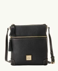 Pebble Grain Small Tassel Crossbody Black Black 4 Pebble Grain Small Tassel Crossbody Black Black -Florentine Shop B2276G AWBLPABL 1