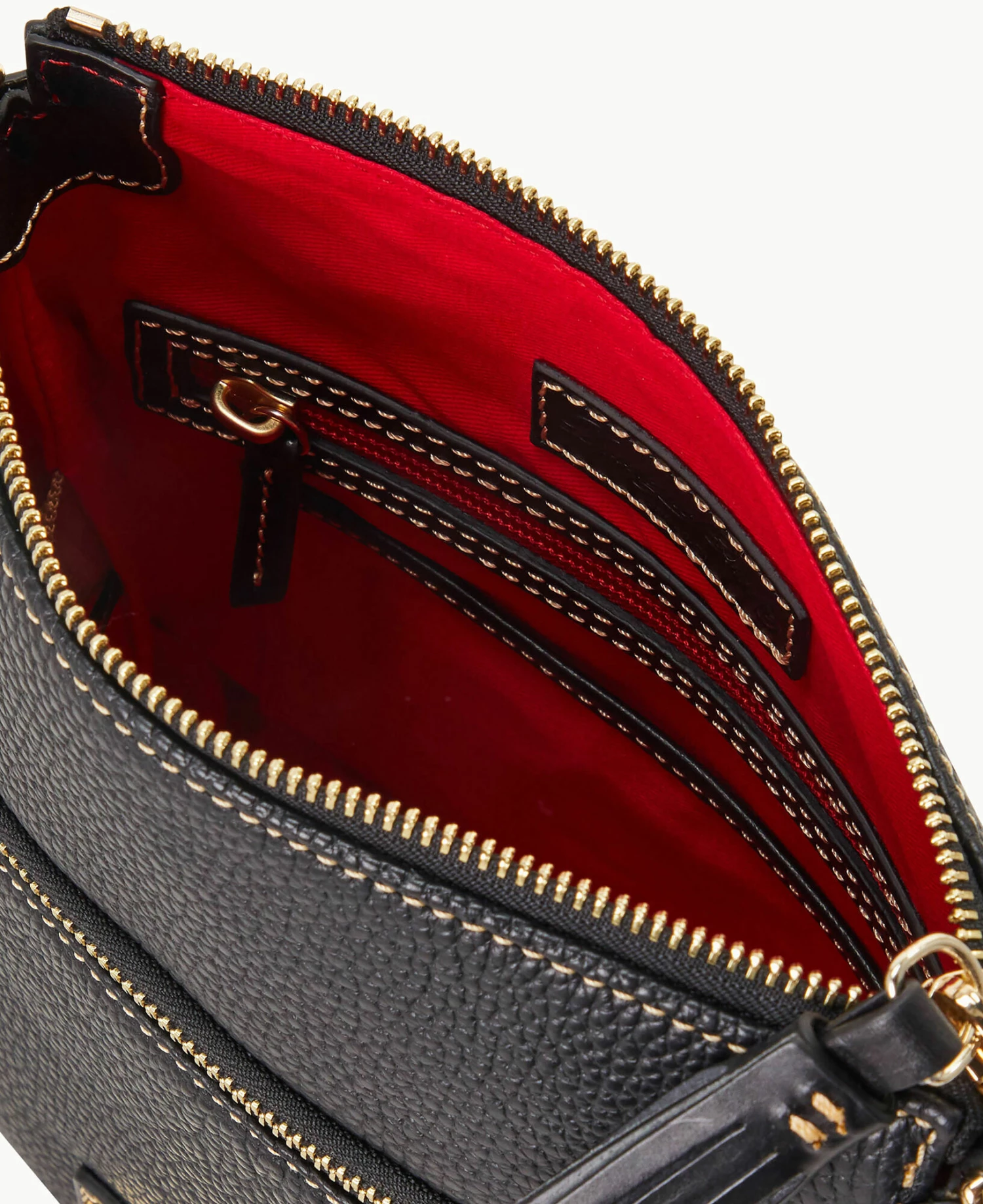 Pebble Grain Small Tassel Crossbody Black Black Pebble Grain Small Tassel Crossbody Black Black -Florentine Shop B2276G AWBLPABL ALT2