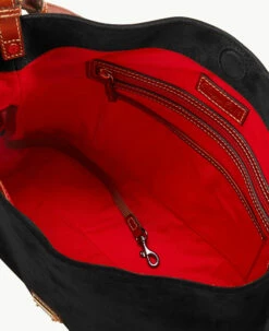 Suede Large Sac Black -Florentine Shop B2282G SUBLPATN ALT2