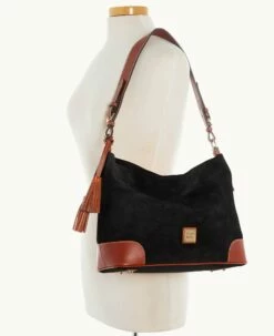 Suede Large Sac Black -Florentine Shop B2282G SUBLPATN ALT4 1