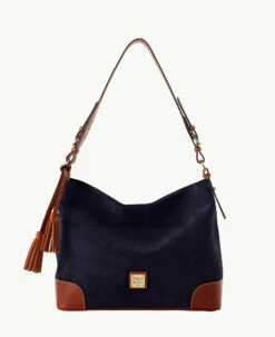 Suede Large Sac Black -Florentine Shop B2282G SUNVPATN