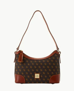 Gretta Large Shoulder Bag Brown Tmoro