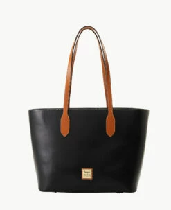 Wexford Leather Tote Black