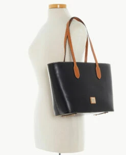 Wexford Leather Tote Black -Florentine Shop B2320G JKBLPANA ALT4