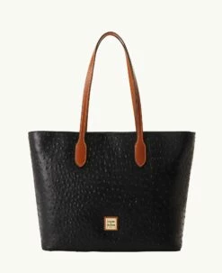 Ostrich Large Tote Black 5 Ostrich Large Tote Black -Florentine Shop B2321G OTBLPAKR 1
