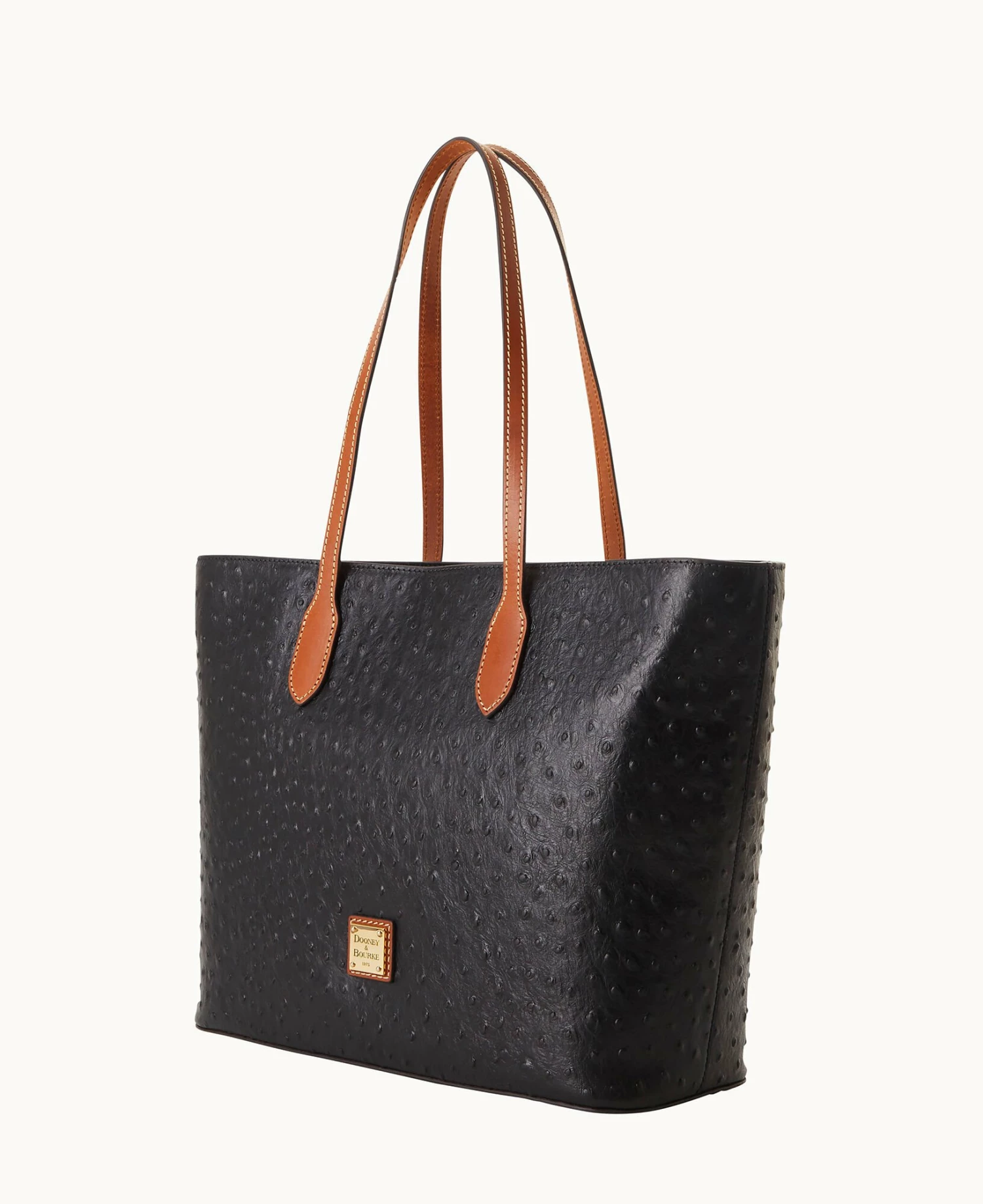 Ostrich Large Tote Black Ostrich Large Tote Black -Florentine Shop B2321G OTBLPAKR ALT1 1