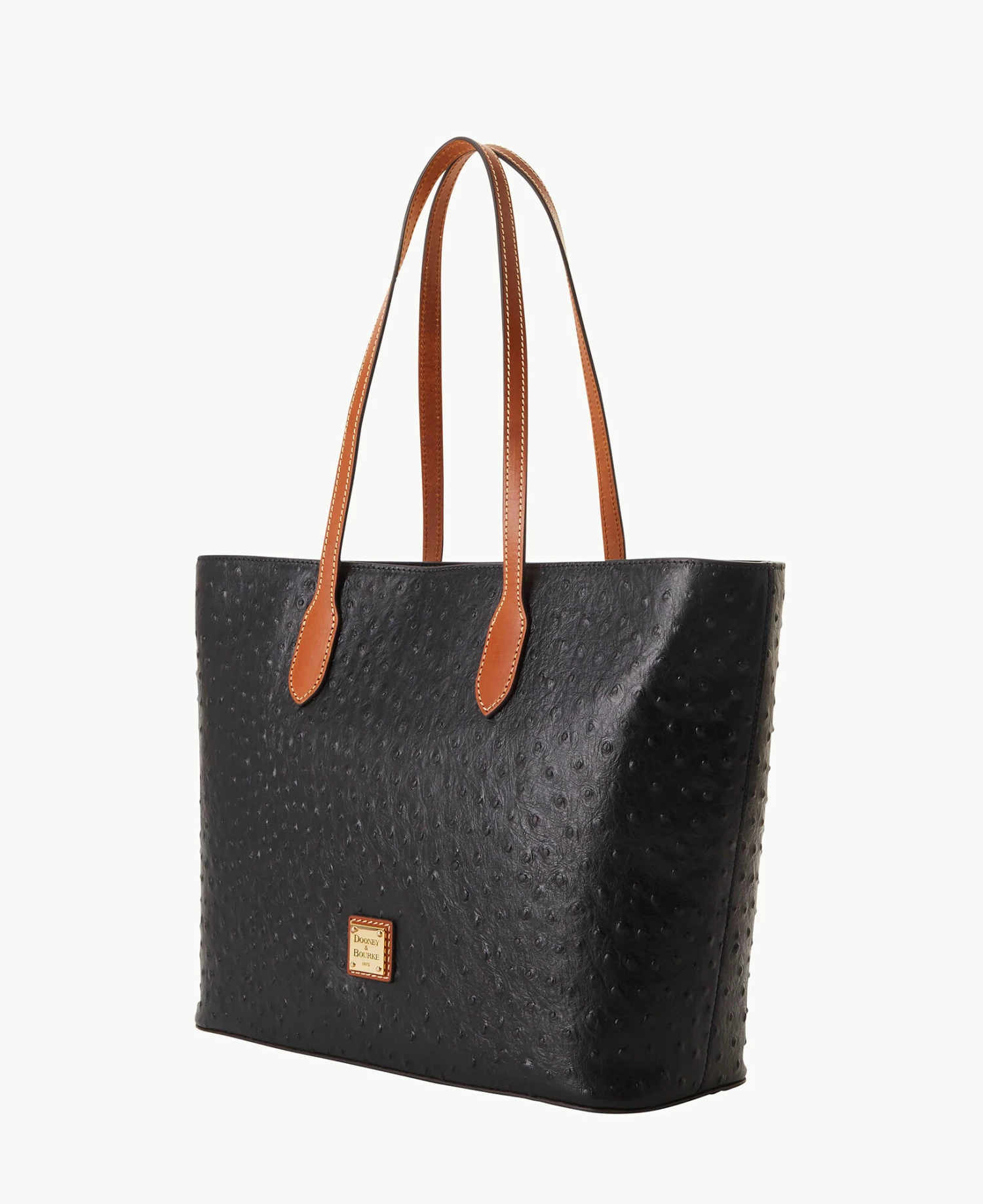 Ostrich Large Tote Black Ostrich Large Tote Black -Florentine Shop B2321G OTBLPAKR ALT1