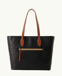 Ostrich Large Tote Black 8 Ostrich Large Tote Black -Florentine Shop B2321G OTBLPAKR ALT3 1