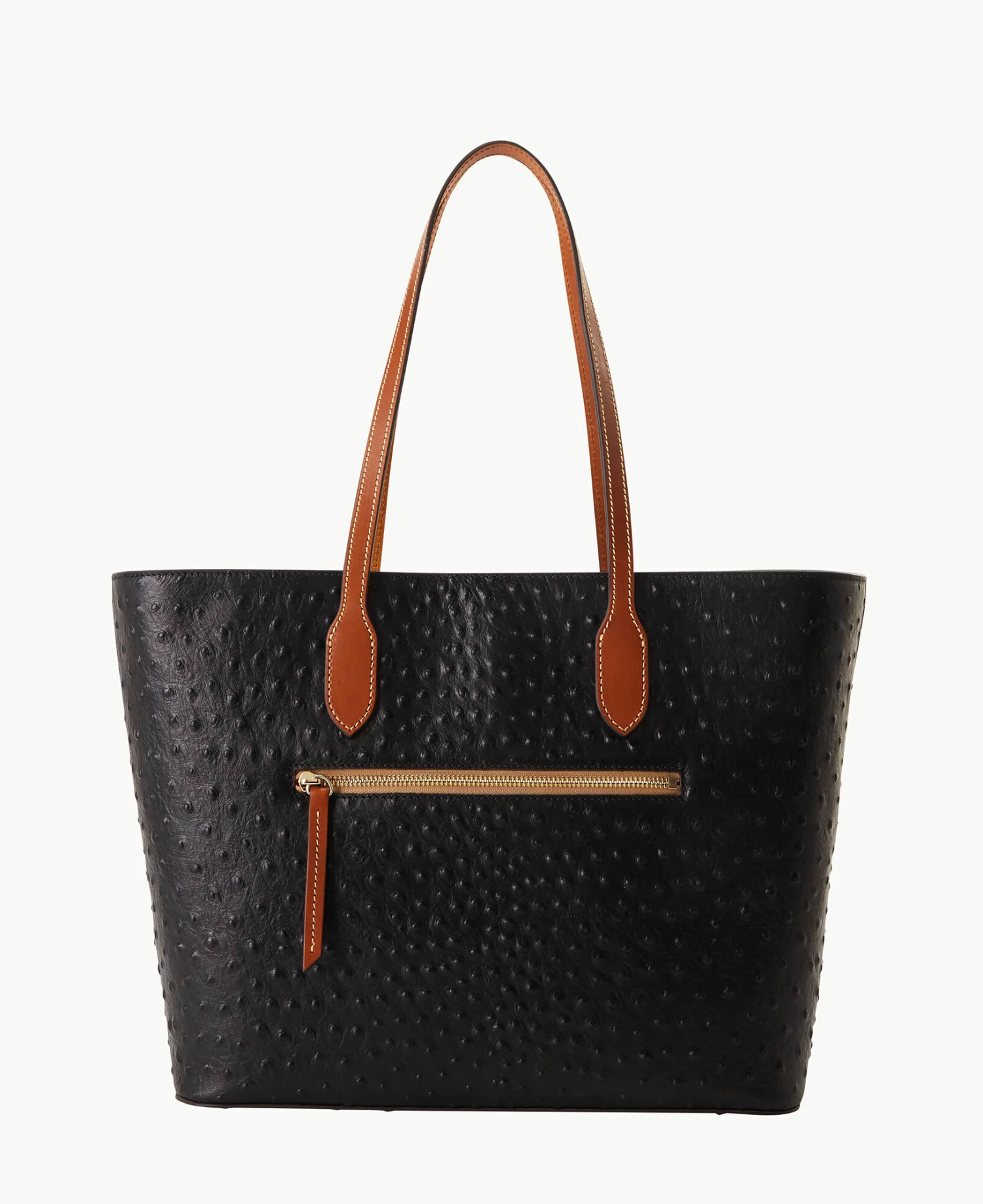 Ostrich Large Tote Black Ostrich Large Tote Black -Florentine Shop B2321G OTBLPAKR ALT3