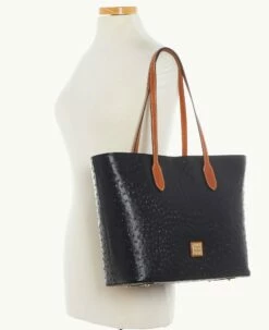 Ostrich Large Tote Black 9 Ostrich Large Tote Black -Florentine Shop B2321G OTBLPAKR ALT4 1