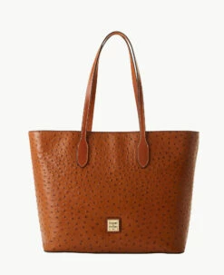 Ostrich Large Tote Black 12 Ostrich Large Tote Black -Florentine Shop B2321G OTCAPAKR