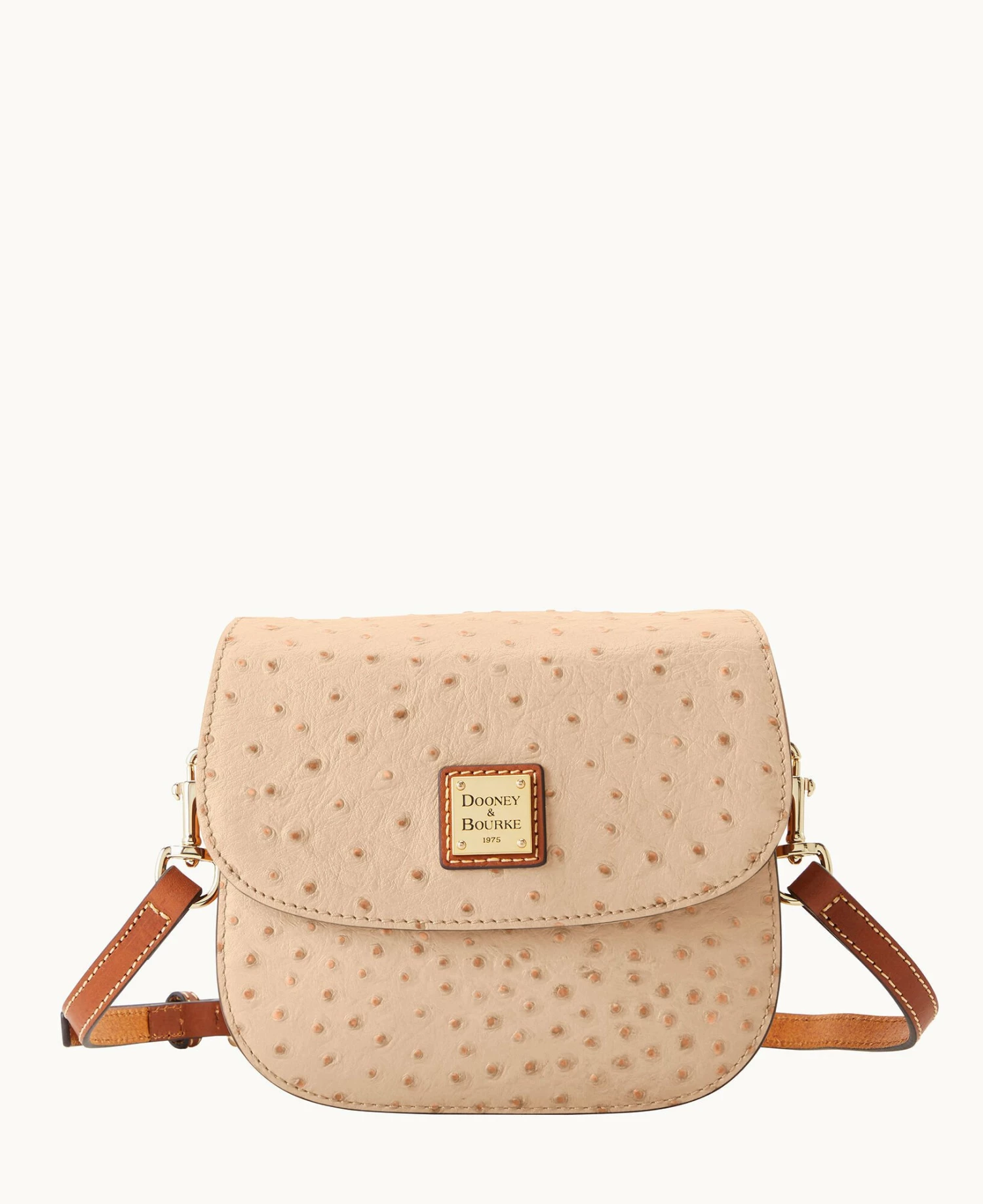 Ostrich Saddle Bag Sand Ostrich Saddle Bag Sand -Florentine Shop B2323G OTSDPAKR 1