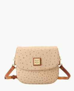 Ostrich Saddle Bag Sand 19 Ostrich Saddle Bag Sand -Florentine Shop B2323G OTSDPAKR 2