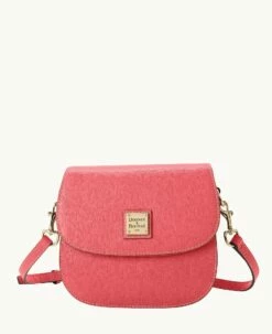 Saffiano Saddle Bag Bubble Gum 6 Saffiano Saddle Bag Bubble Gum -Florentine Shop B2323G SIBZSIBZ 1