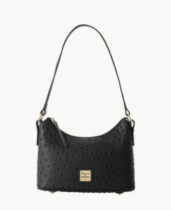 Ostrich Baguette Black -Florentine Shop B2324G OTBLPABL 2
