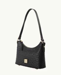 Ostrich Baguette Black -Florentine Shop B2324G OTBLPABL ALT1 1